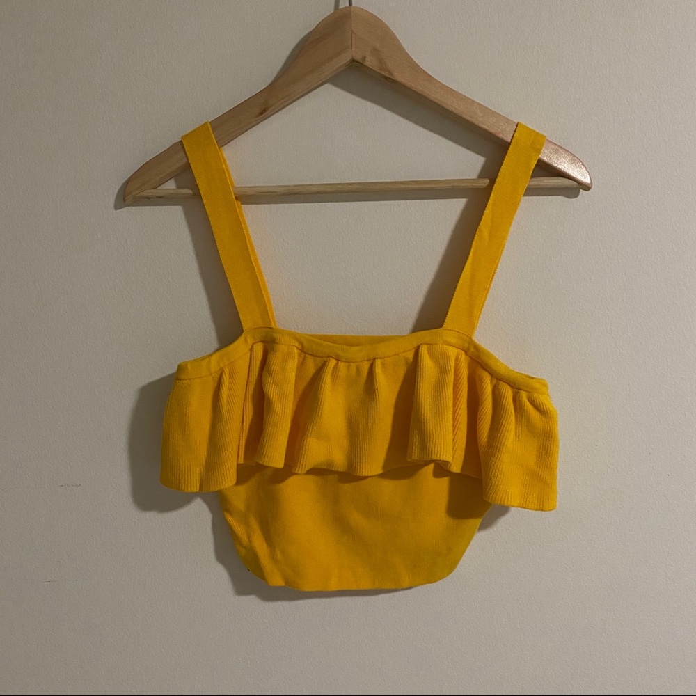 Yellow Crop Top